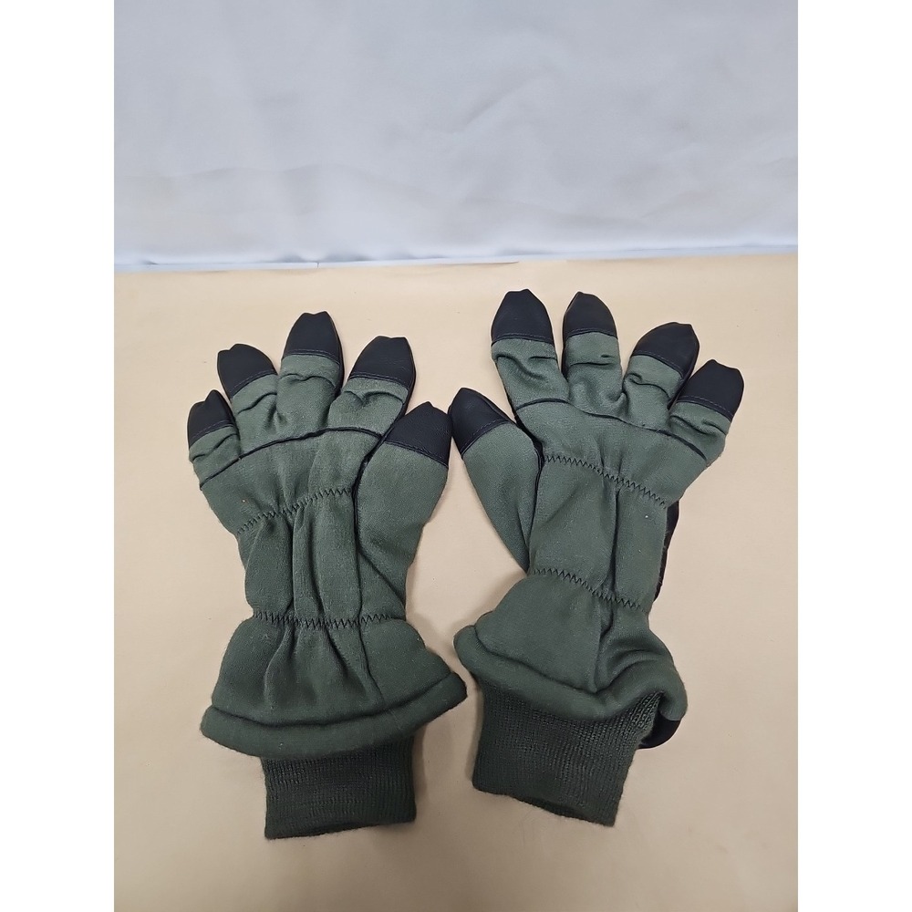 New US ARMY INTERMEDIATE COLD FLYERS GLOVES Sz 7‎ Military Green Black